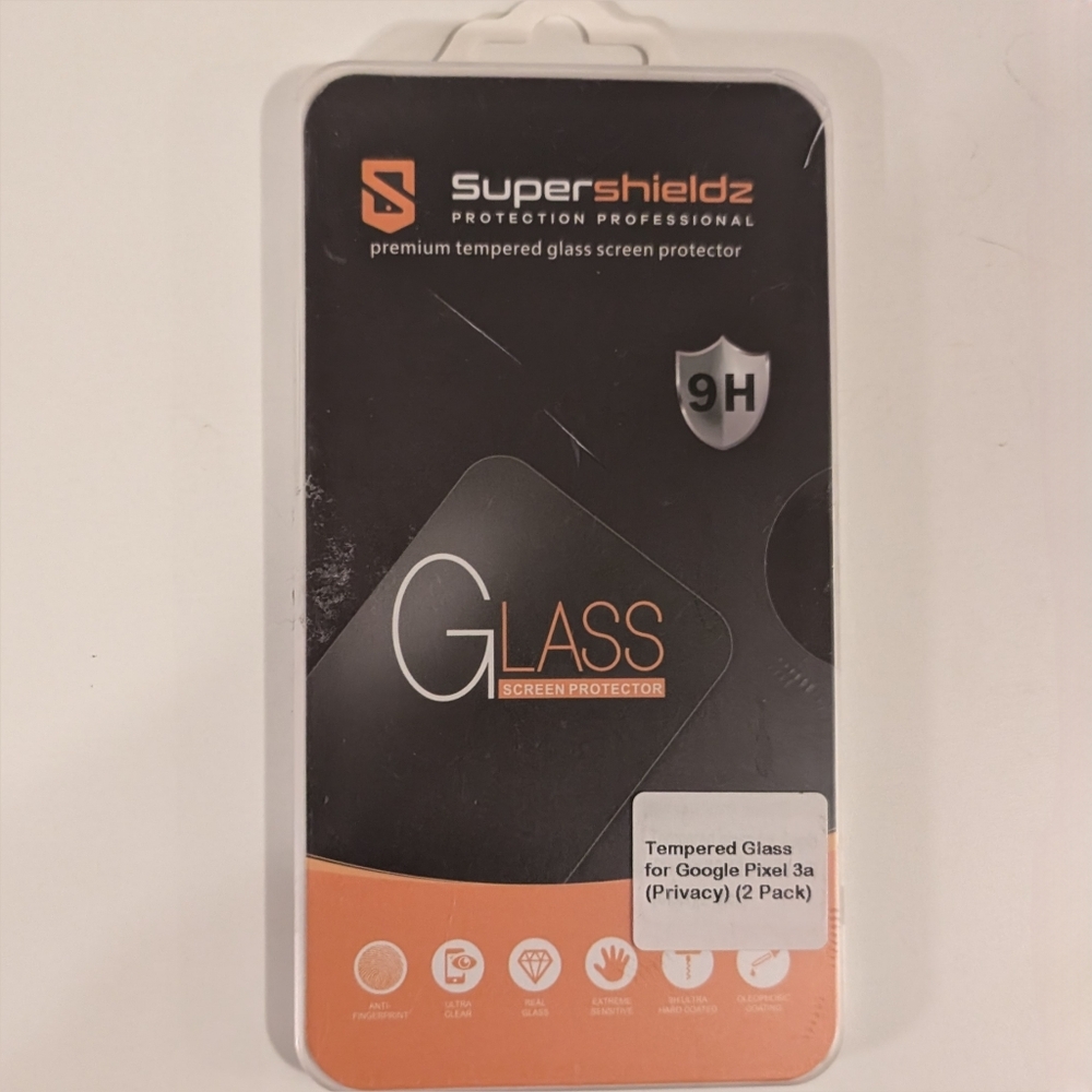 SuperShieldz Glass Privacy Screen Protectors Google Pixel 3A Phone